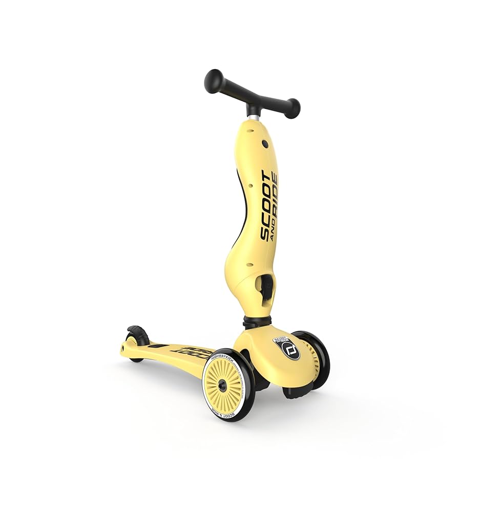 SCOOT AND RIDE 三輪車 イエロー Scoot and Ride 2in1 Scooter and Balance Bike Highwaykick 1